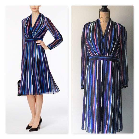 anne klein striped dress